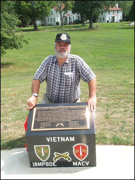 Doug at the Sentry Dog Pedestal